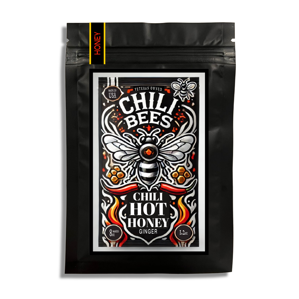 Ginger Hot Honey Mix - 3 Pack | Sweet Heat with a Zing - Chili Bees